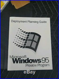 Microsoft Windows 95 Preview Program 3.5 Floppy / CD-ROM Vintage Software