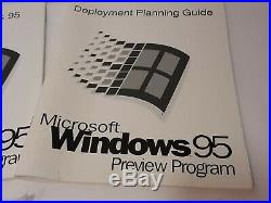 Microsoft Windows 95 Preview Program 3.5 Floppy / CD Vintage Beta Software