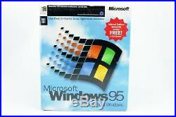 Microsoft Windows 95 Retail Software 3.5 Floppy Disk, Sealed. Great Collection