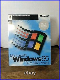 Microsoft Windows 95 for PCs without Windows 3.5 Disk SEALED