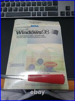 Microsoft Windows 98 Boot CD, Floppy Disk, Key & Getting Started Book Sealed
