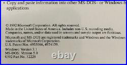 Microsoft Windows &MS-DOS5 For IBM PS/2 Windows v. 3.1 MS-DOS v. 5.0