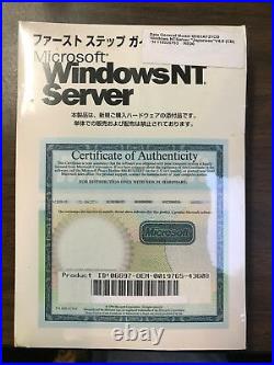 Microsoft Windows NT Server Full OS Japanese V4.0 on CD and Manual New