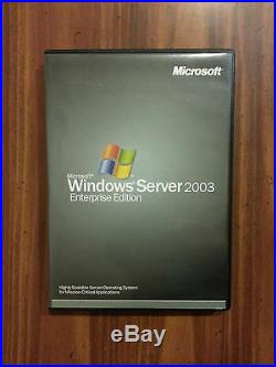 Microsoft Windows Server 2003 Enterprise x86 25 CAL RETAIL Commercial P72-00001