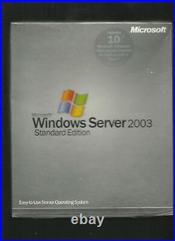 Microsoft Windows Server 2003 Standard Edition 10 CAL P73-00003 UNOPENED UK