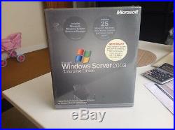 Microsoft Windows Server 2003 x86 Enterprise Edition 25 CAL P72-00001