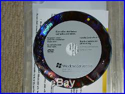 Microsoft Windows Server 2008 Oem Coa Product Key X64 Disk 5 Cal's + Dell 830