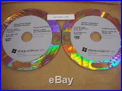 Microsoft Windows Server 2008 Standard 64 & 32 Bit DVD withSP2 with5 CAL =BRAND NEW=