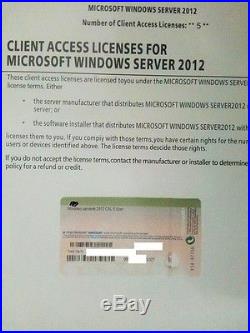 Microsoft Windows Server 2012 R2 Datacenter +Gift 5 User CALs worth RPP £160