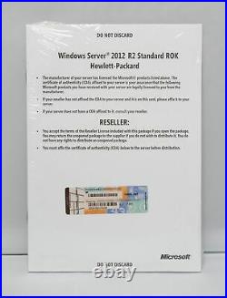 Microsoft Windows Server 2012 R2 Standard HP-ROK 2CPU/2VM DVD