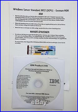 Microsoft Windows Server 2012 Standard IBM ROK 2CPU/VM Deutsch