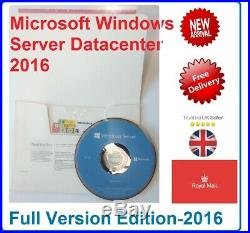 Microsoft Windows Server 2016 DATACENTER 64BIT 2 CPU 16 CORES Unlimited VMs