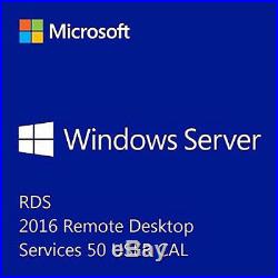 Microsoft Windows Server 2016 Remote Desktop Services 50 User Cal Esd Fattura