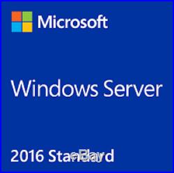 Microsoft Windows Server 2016 Standard 16 core withMS USB 25 CAL Retail COA