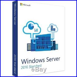 Microsoft Windows Server 2016 Standard 2CPU 64BIT + 50 RDS USER + 50 USER CALs