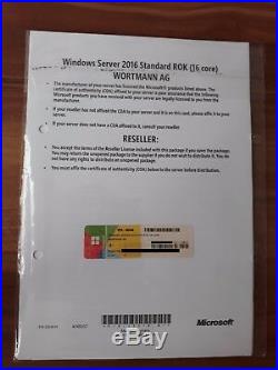 Microsoft Windows Server 2016 Standard 64bit 16 Core Terra / Wortmann AG
