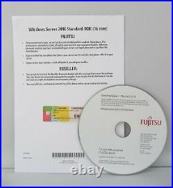 Microsoft Windows Server 2016 Standard Fujitsu-ROK 16 Core mit DVD