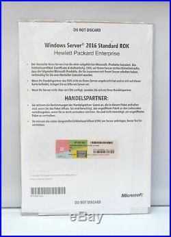 Microsoft Windows Server 2016 Standard HP-ROK 16 Core -NEU