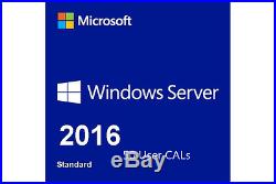 Microsoft Windows Server 2016 Standard with 50 RDS User CALs