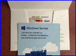 Microsoft Windows Server 2016 datacenter 64 Bit 16 Core License Key DVD & COA