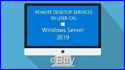 Microsoft Windows Server 2019 Remote Desktop Services 50 User Cal Esd Fattura