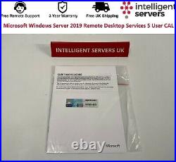 Microsoft Windows Server 2019 Remote Desktop Services 5 User CAL P11073-A21