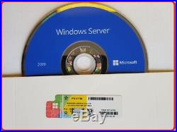 Microsoft Windows Server 2019 STANDARD 64BIT DVD/COA 2CPU 16CORES 2VM PACK