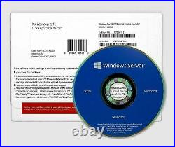 Microsoft Windows Server 2019 Standard 16CORE COA KEY with DVD + RDS 50 USER CAL