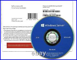 Microsoft Windows Server 2019 Standard 64Bit DVD COA Full Version License 16CORE