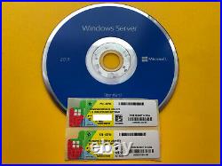 Microsoft Windows Server 2019 Standard DVD + COA 2 pcs