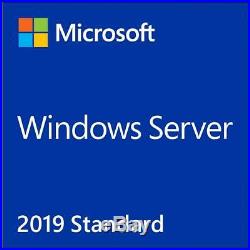 Microsoft Windows Server 2019 Standard OEM 2xCPU 16CORES 2VM 64BIT DVD&COA PACK