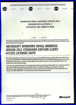 Microsoft Windows Small Business Server 2011 Standard 5 CAL