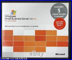 Microsoft Windows Small Business Server SBS 2003 R2 Premium 5 CAL T75-01255