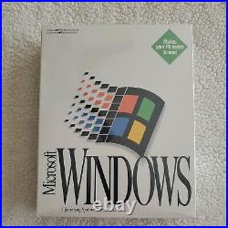 Microsoft Windows Version 3.1 Operating System OS New Sealed Floppy vintage 1994