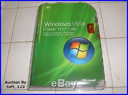 Microsoft Windows Vista Home Premium Full 32 Bit DVD MS WIN =BRAND NEW BOX=