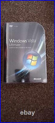 Microsoft Windows Vista Ultimate, Full Retail box, 32 & 64 bit DVD's spanish