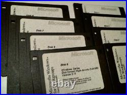Microsoft Windows Workgroups Operating Systems Version 3.11 3.5 floppy disks