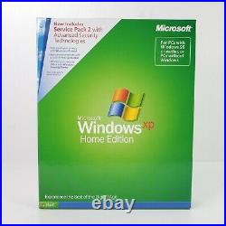 Microsoft Windows XP Home With SP2 Full Operating System OS MS WIN Sealed Box