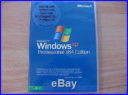 Microsoft Windows XP Professional Pro 64 Bit Vollversion MUI deutsch englisch