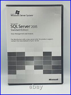 Microsoft X11 58534 Windows SQL Server Standard ED 2005, Windows Server System