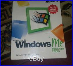 NEW! FACTORY SEALED Microsoft Windows Me Millennium Edition Full Version RETAIL