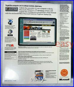 NEW SEALED MICROSOFT WINDOWS 95 OS Software 3.5 Floppy 1995 Retail USA Rare
