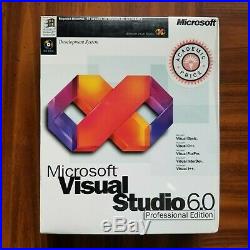 NEW SEALED Microsoft Visual Studio 6 6.0 Professional Basic C++ J++ 659-00161