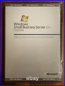 NEW SEALED Windows Small Business Server 2011 Essentials