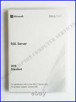 New, Microsoft SQL Server 2016 Standard Edition DELL ROK 07C9G7 VAT