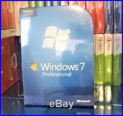 New Sealed Genuine Microsoft Windows 7 Professional Upgrade 32/64-bit X15-29510