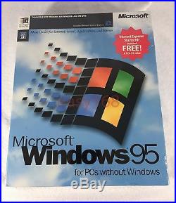 New Sealed Microsoft Windows 95 Retail Software 3.5 Collector Floppy 1995 USA