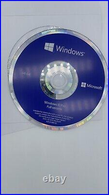 New Windows 10 PRO 64 bit CD with New license key & FREE Windows 11 Pro Upgrade