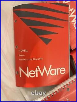 Novell net ware LAN Operating System v2.15 1990 OS Rev C New In Box
