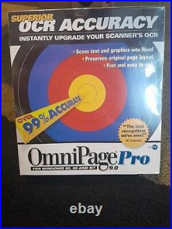 OmniPage Pro 9.0 Superior OCR Accuracy Work For Windows 95, 98 And NT Sealed